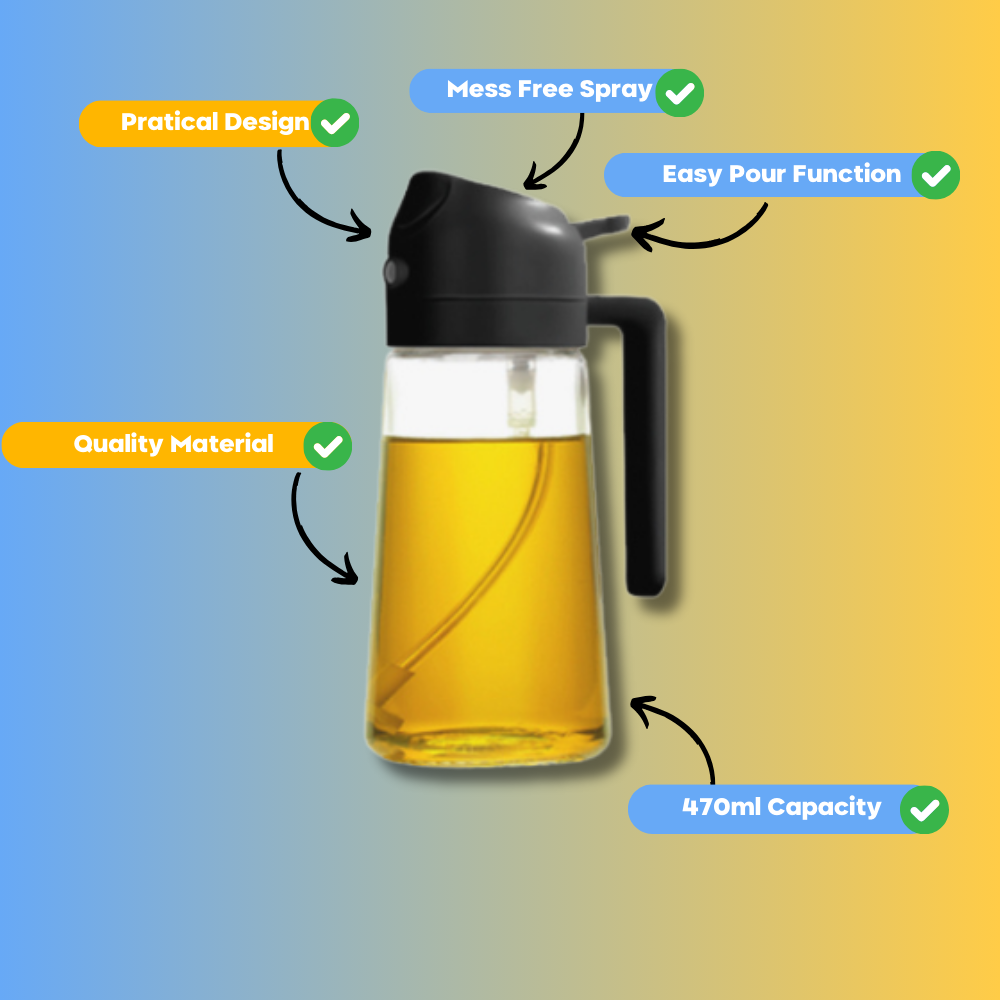 2 in 1 Oil Sprayer- Mess Free Ease Instantly
