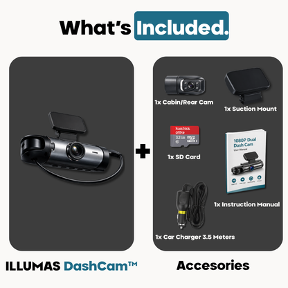 ILLUMAS C2 Pro Dual Lens Dashcam